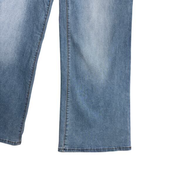 TALA Women's Size 8 Wide Leg Denim Jeans High Rise Light Wash Stretch - Picture 7 of 11